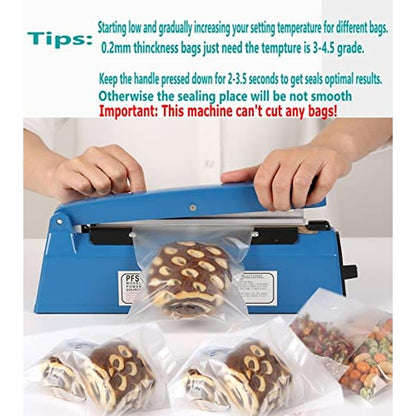 Impulse Heat Sealer: Manual Bags Sealer 12-Inch – Close-up Detail