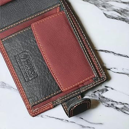 Morucha Wallet: Morucha M75 Luxury RFID Blocking Wallet – Side View