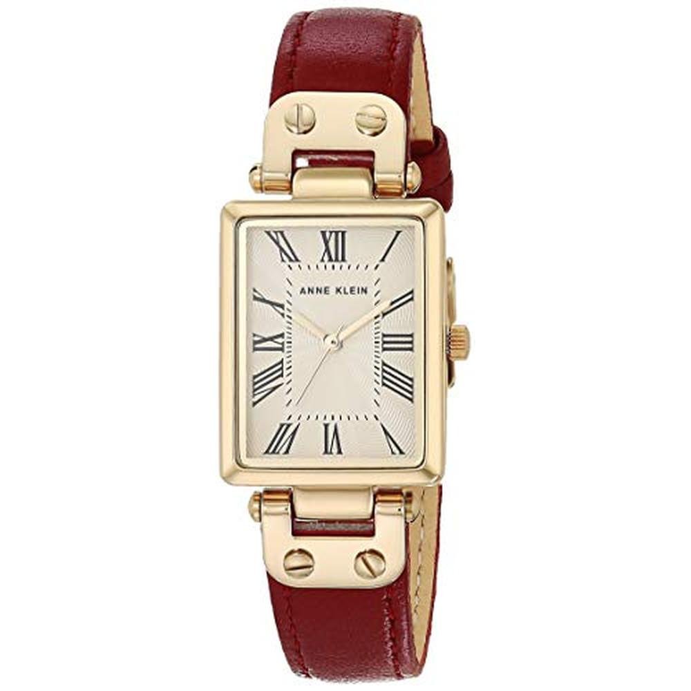 Elevate Your Style with Anne Klein AK/3752CRRD Red Gold – Front View