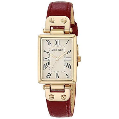 Elevate Your Style with Anne Klein AK/3752CRRD Red Gold – Front View