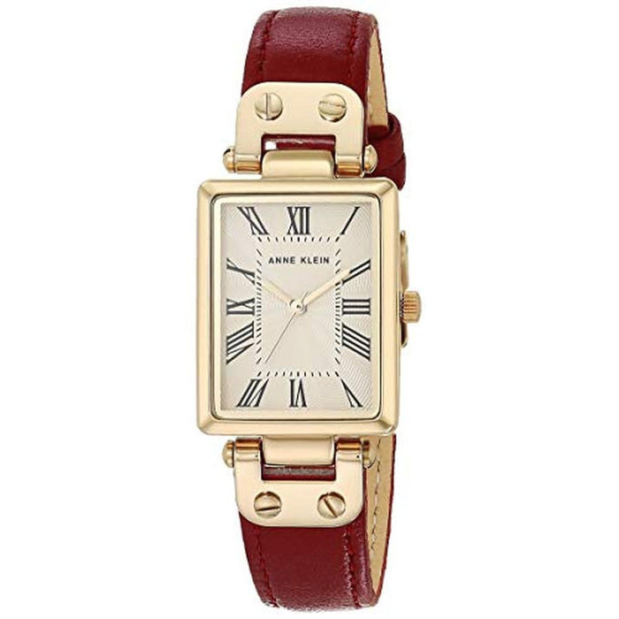 Elevate Your Style with Anne Klein AK/3752CRRD Red Gold – Front View