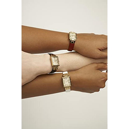 Elevate Your Style with Anne Klein AK/3752CRRD Red Gold – Side View