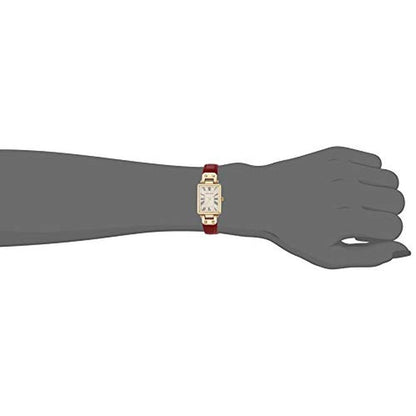 Elevate Your Style with Anne Klein AK/3752CRRD Red Gold – Close-up Detail