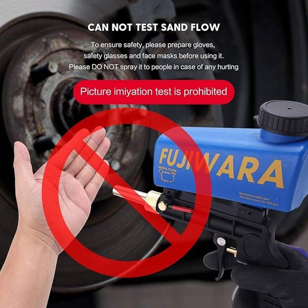 Sand Blaster Gun Kit: FUJIWARA Professional Handheld – In Use