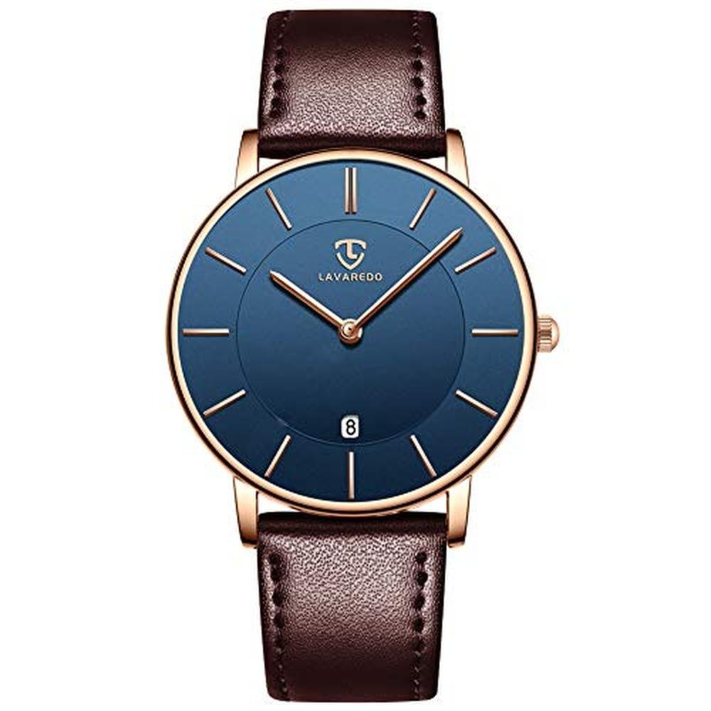 Watch Mens: Minimalist Fashion Simple Wrist Watch Analog – Front View