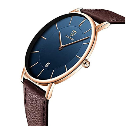 Watch Mens: Minimalist Fashion Simple Wrist Watch Analog – Side View