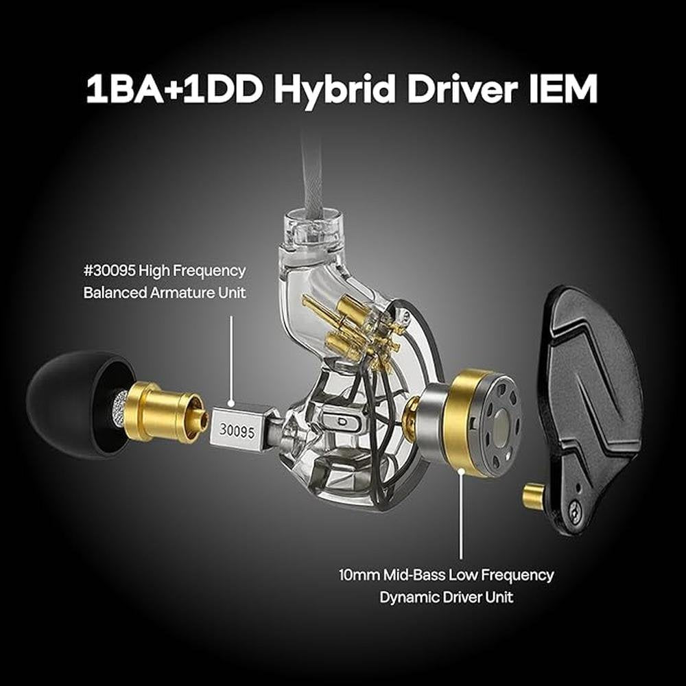 Linsoul KZ ZSN PRO X Dual Driver 1BA+1DD Hybrid Metal – Packaging