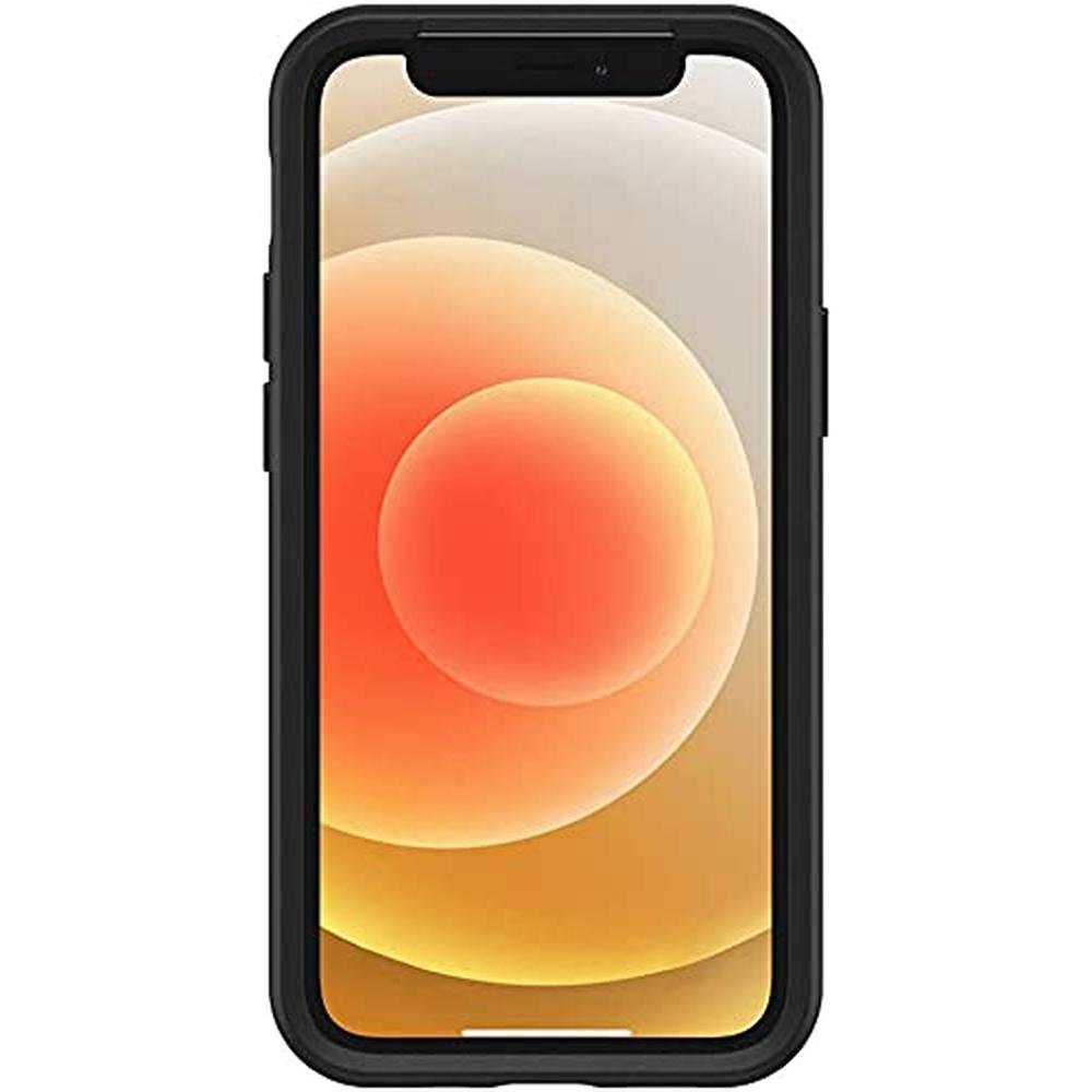 Premium Grade iPhone 12 Mini Series Case Enigma Black – Side View