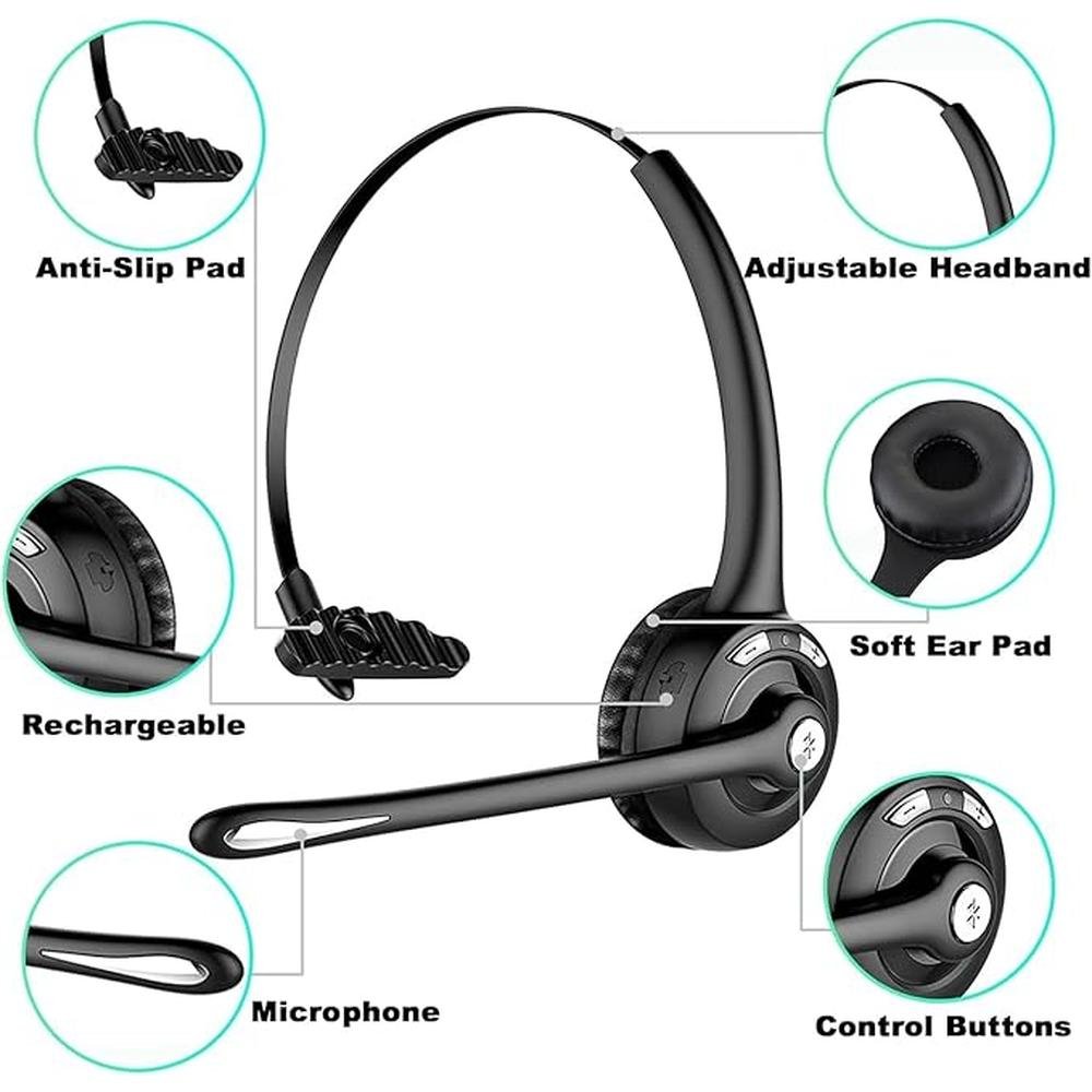 Trucker Bluetooth Headset with Microphone – Packaging