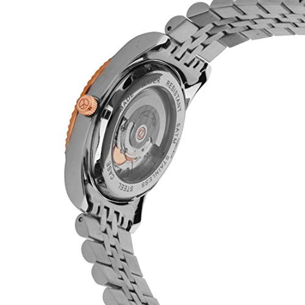Mathey-Tissot: Mathy III Automatic Silver Dial Men's Watch – Close-up Detail