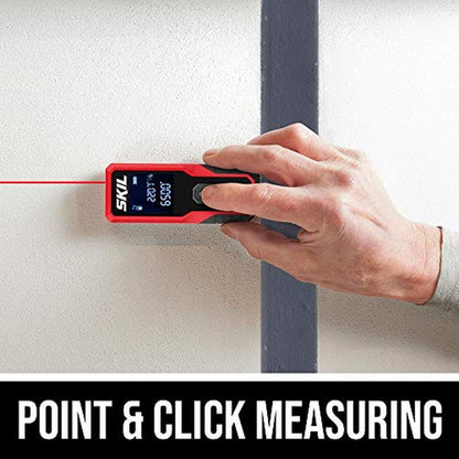 Laser Distance Measurer: Skil 65ft ME9821-00 Compact with – Side View