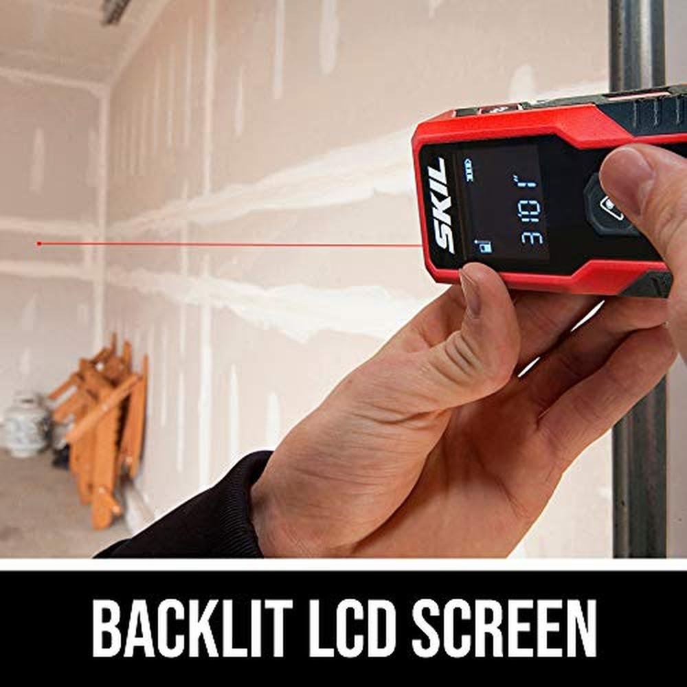Laser Distance Measurer: Skil 65ft ME9821-00 Compact with – In Use