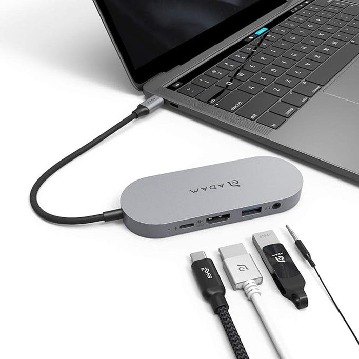 ADAM elements USB-C Hub with SSD Storage (960GB) External – Front View