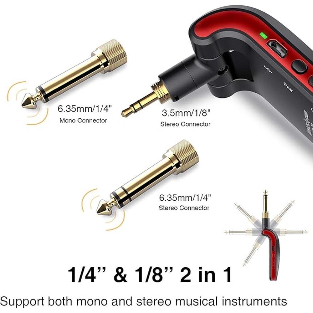 Wireless Guitar System: Digital Wireless Guitar System with – Side View