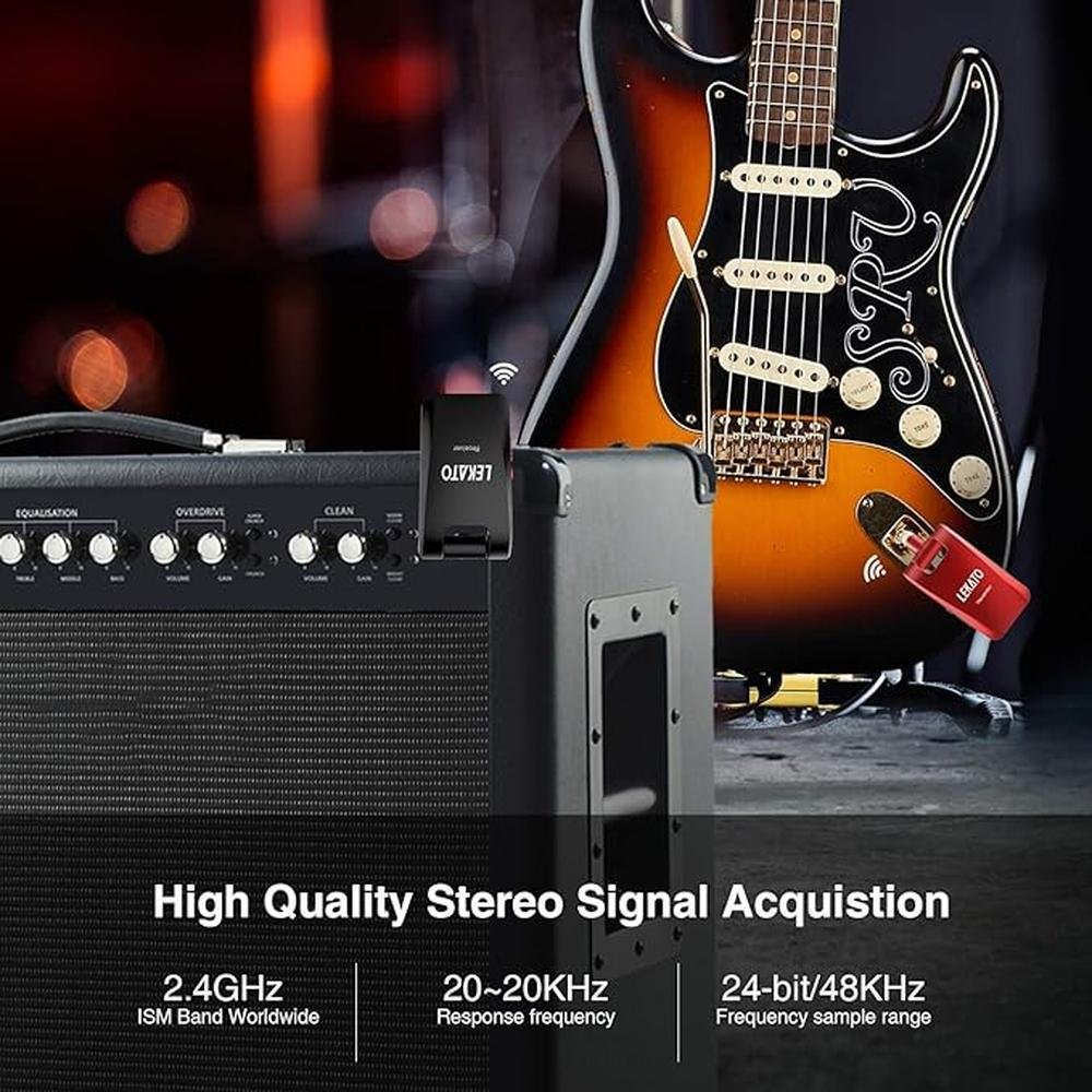 Wireless Guitar System: Digital Wireless Guitar System with – In Use