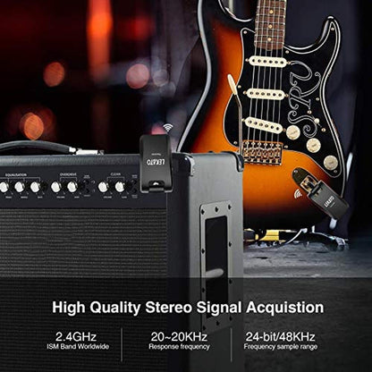 Guitar Lekato: LEKATO WS-60 2.4GHz Rechargeable Wireless – In Use