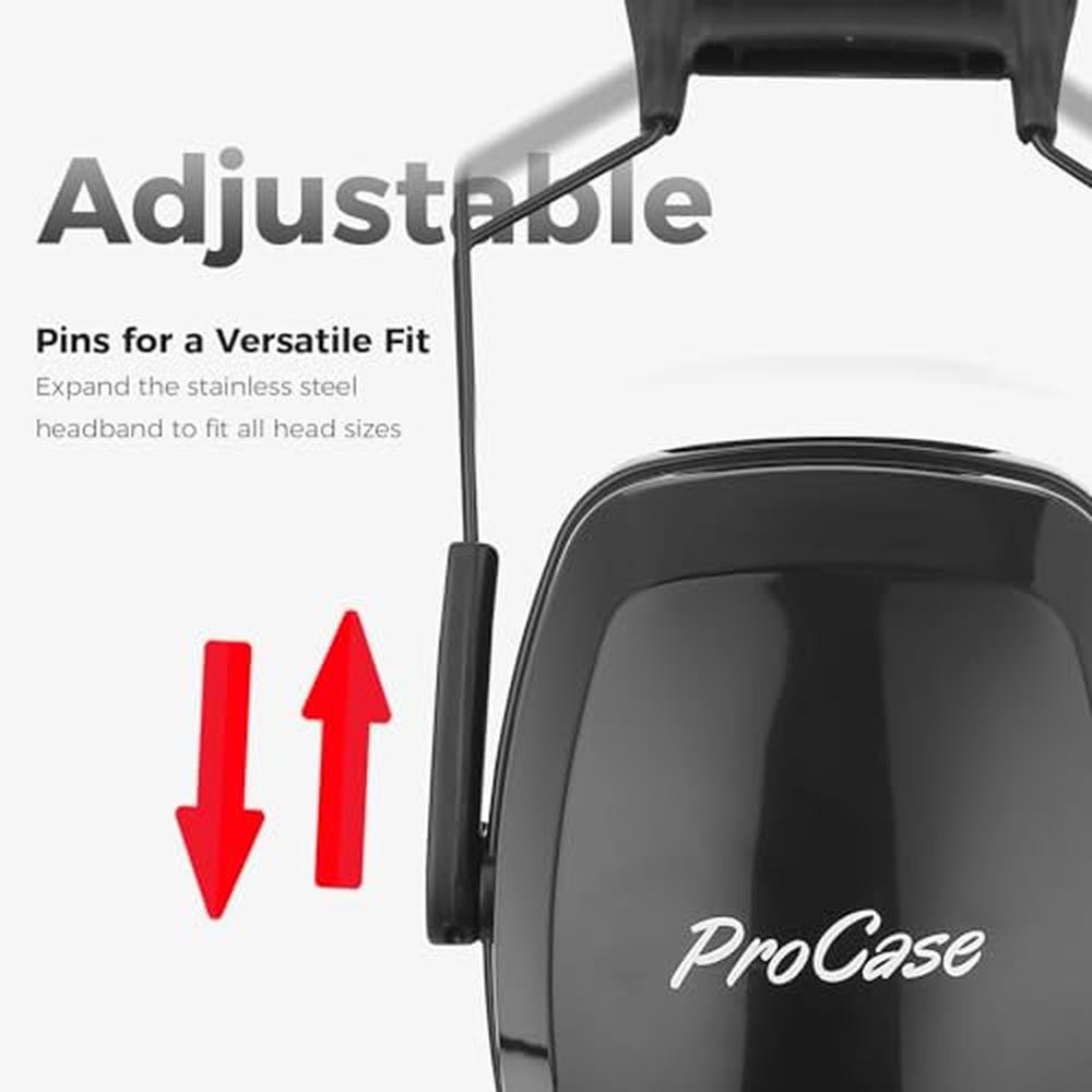 Ear Procase: ProCase Noise Cancelling Ear Muffs SNR 33dB – Side View
