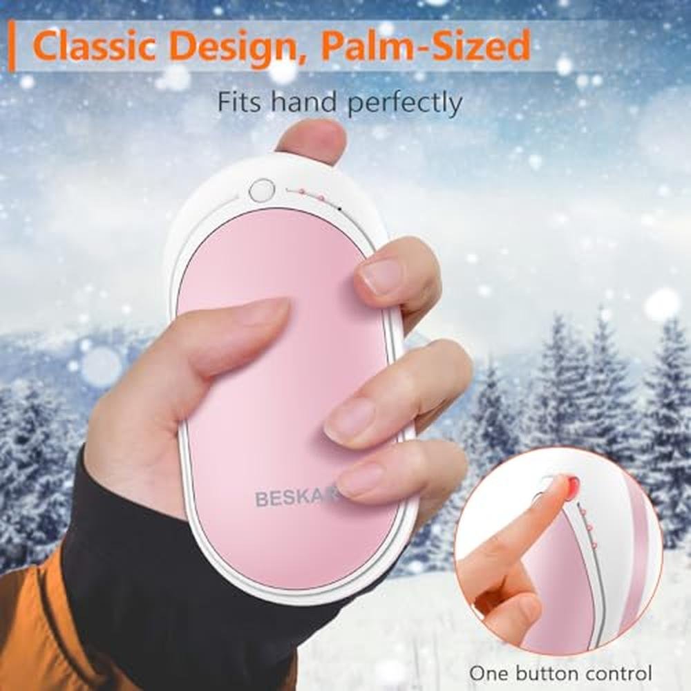 Hand Warmer: BESKAR Rechargeable 5200mAh Electric Hand – In Use