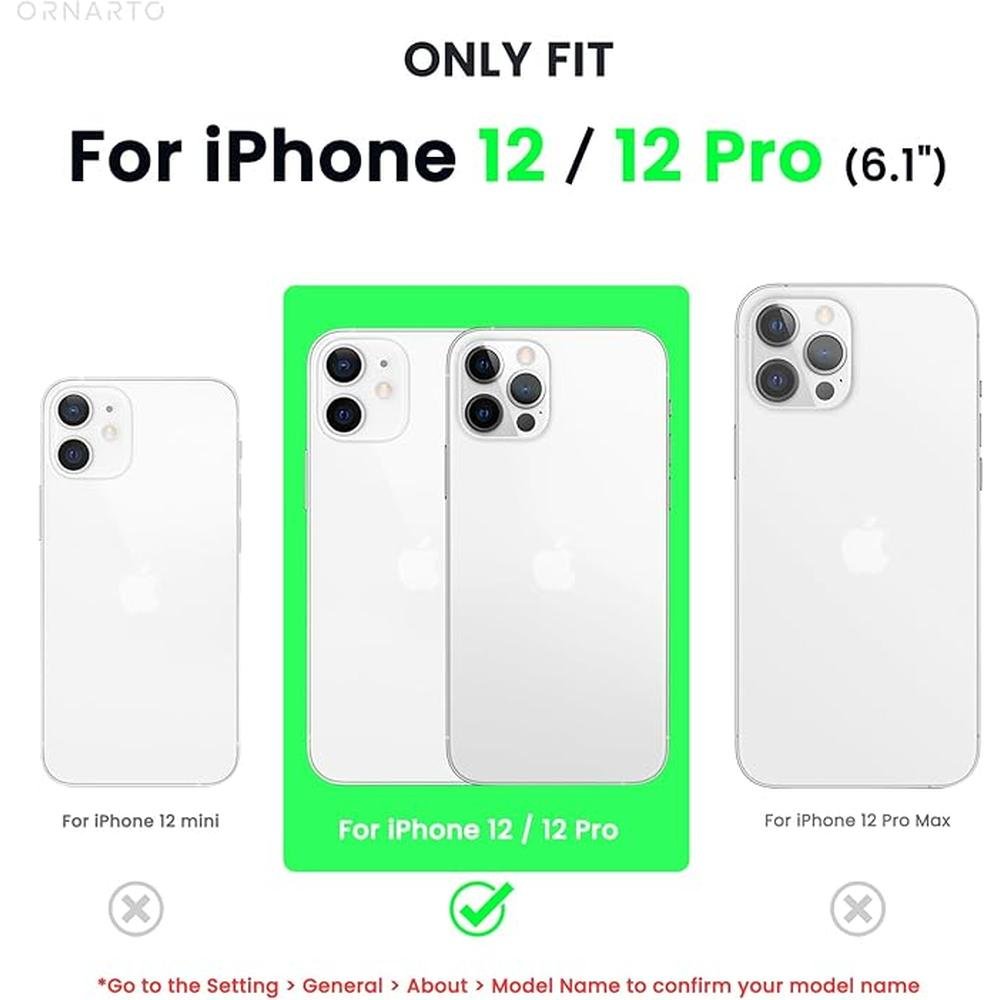 ORNARTO Compatible with iPhone 12 Case – Close-up Detail