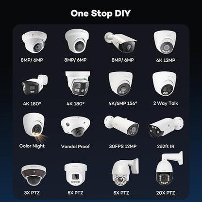 PoE Camera: ONWOTE 4K 8MP UltraHD AI Human Vehicle Detection – Packaging