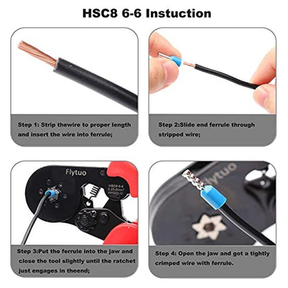 Wire Flytuo: Flytuo Hexagonal Crimping Tool AWG23-10 HSC8 – In Use