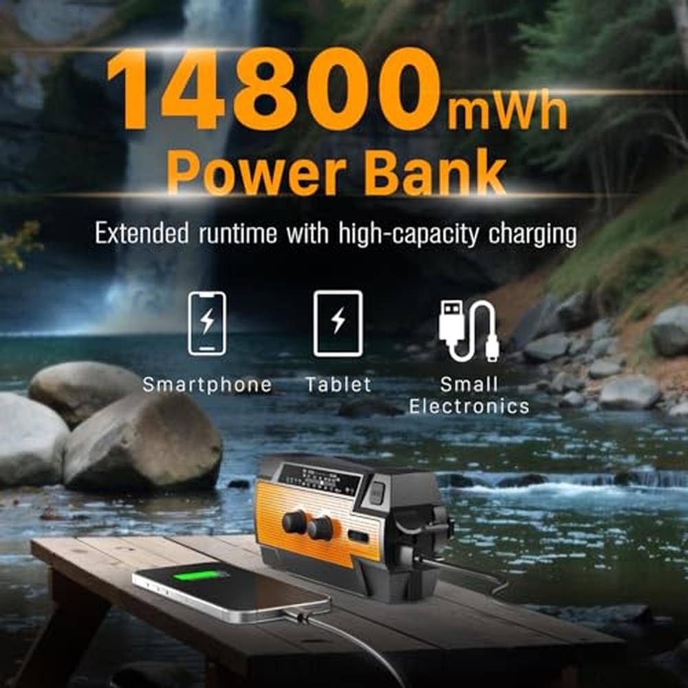 FosPower Emergency Weather Radio – Close-up Detail