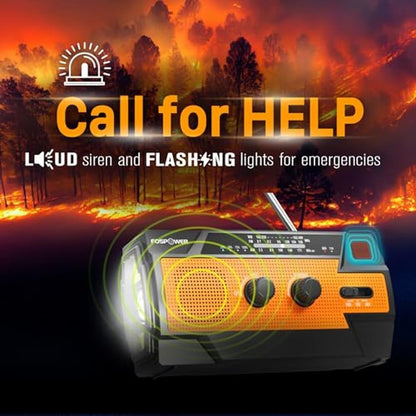 FosPower Emergency Weather Radio – In Use