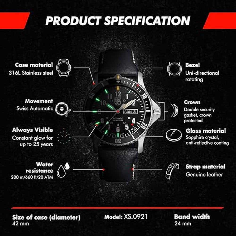 Luminox Automatic: Luminox Sport Timer Mens Watch – Close-up Detail