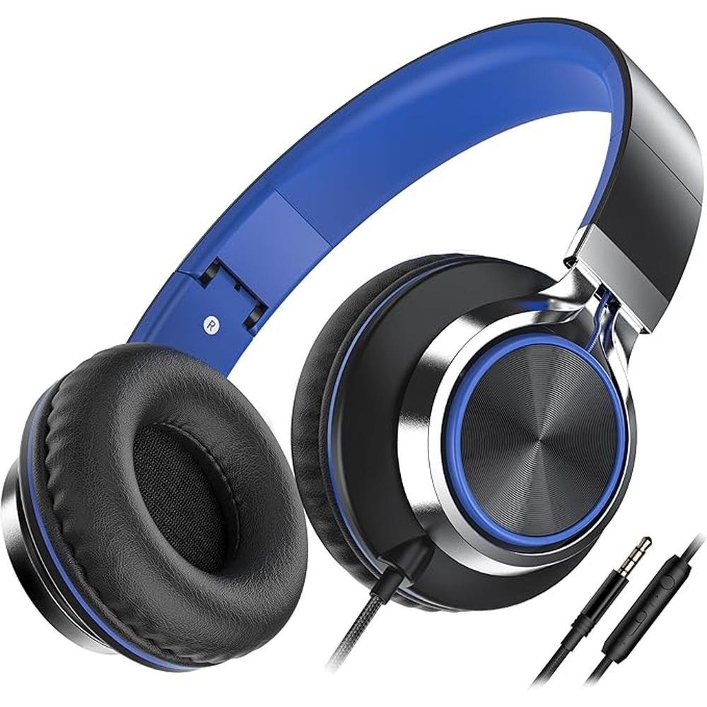 AILIHEN C8 Headphones Wired: On-Ear Headphones with – Side View