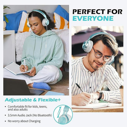 AILIHEN C8 Headphones Wired: On-Ear Headphones with – Close-up Detail