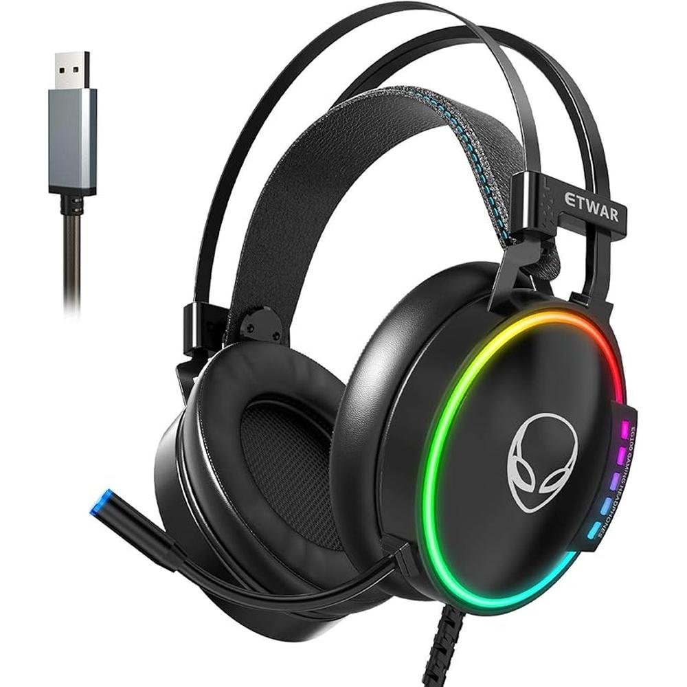 EG100 USB Wired Gaming Headset for PC – Front View