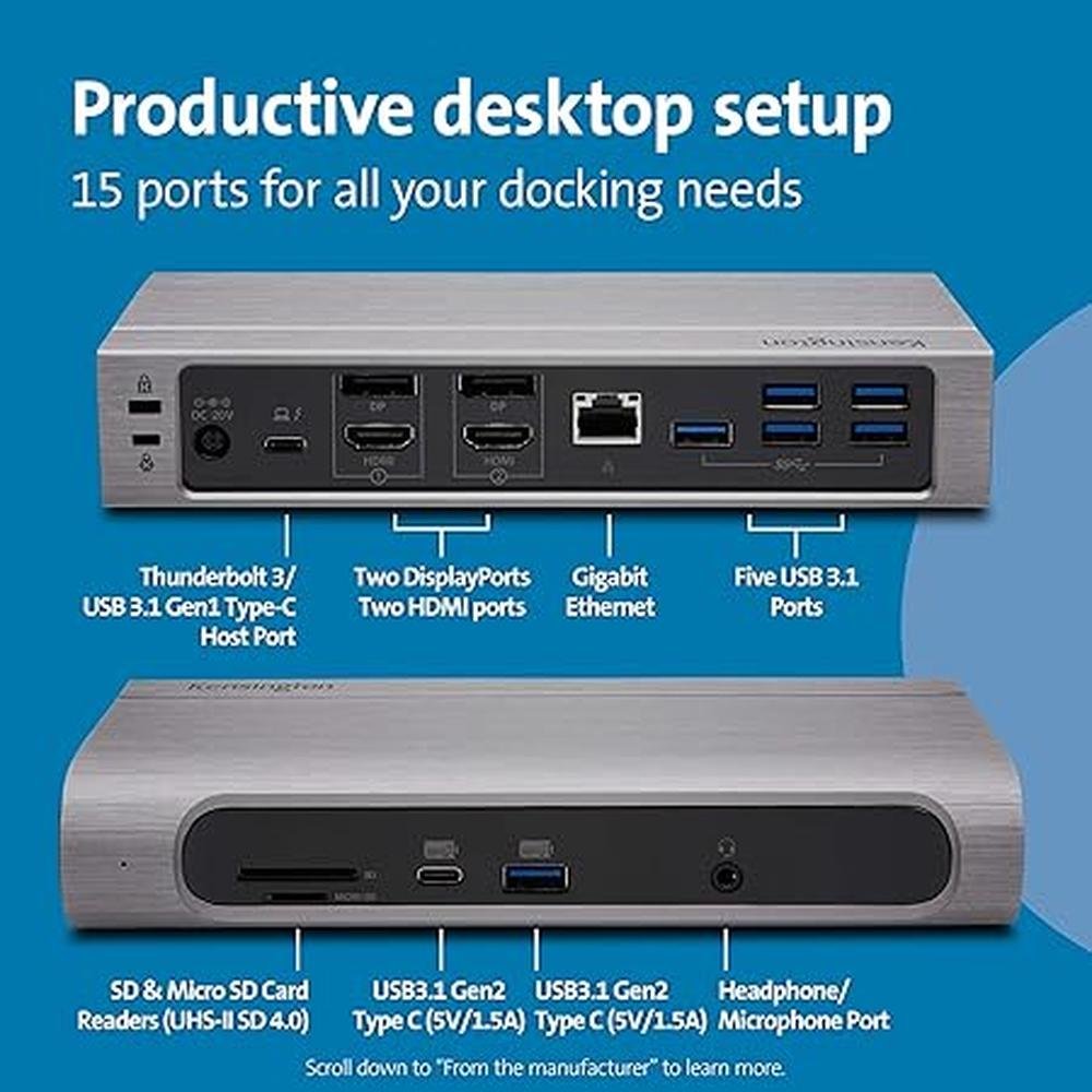 Thunderbolt Kensington: Kensington SD5600T 14-in-1 – In Use