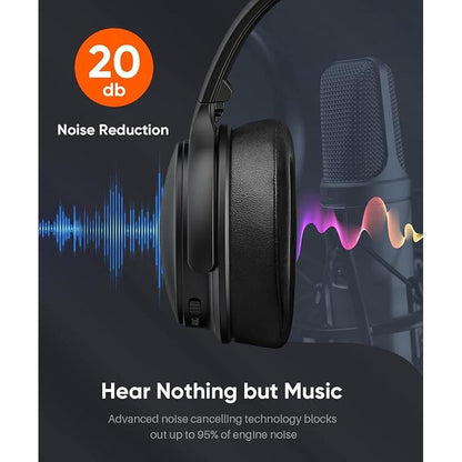 INFURTURE Upgrade Active Noise Cancelling Headphones – In Use