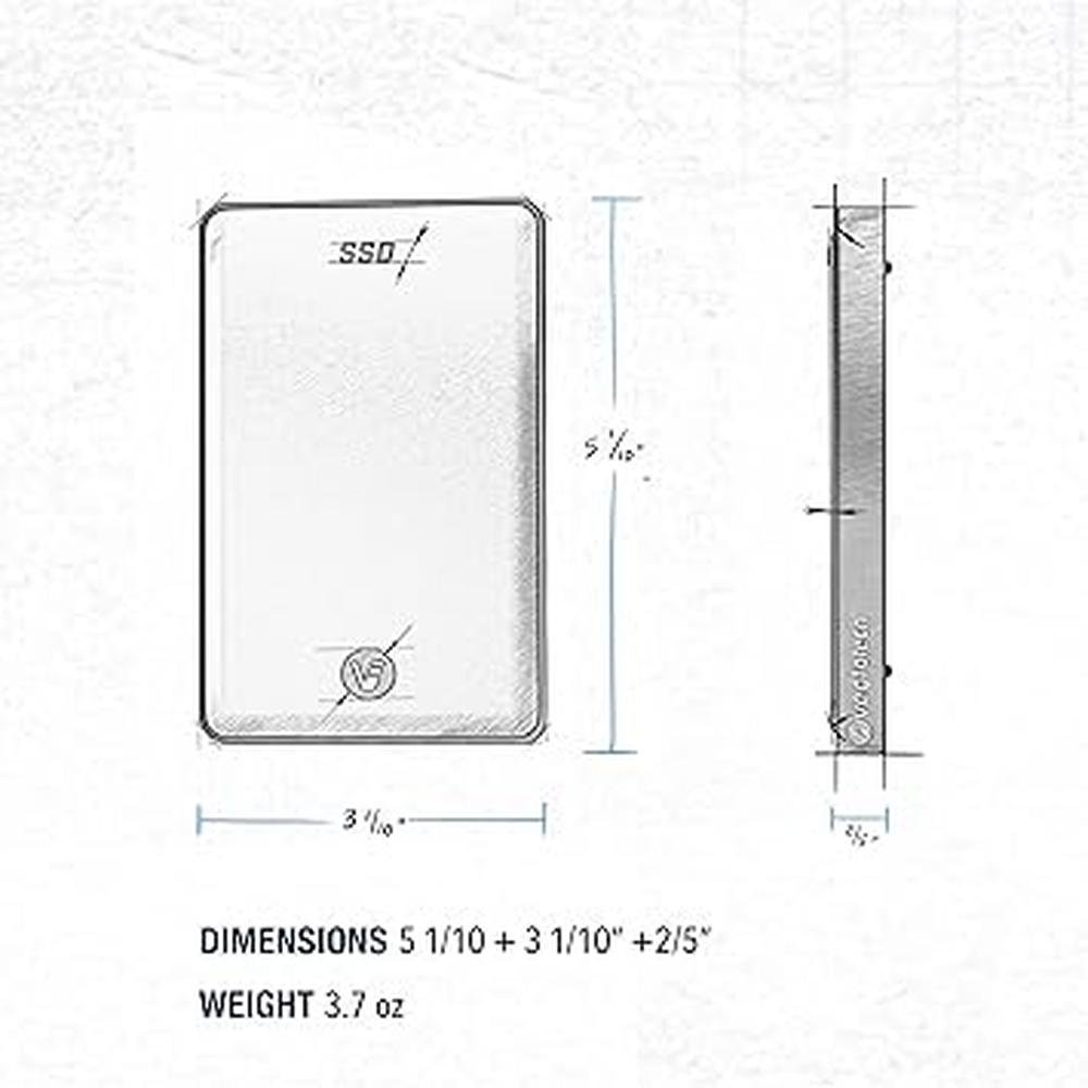 8tb External SSD: VectoTech USB-C Portable Solid State Drive – Packaging