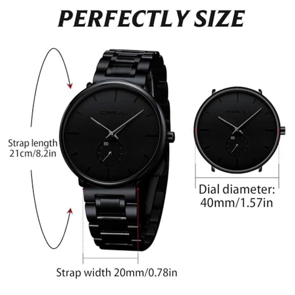 Mens Watches: Ultra-Thin Minimalist Waterproof Fashion – In Use