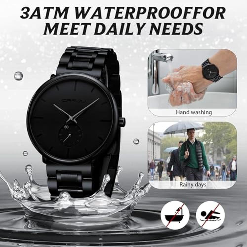 Mens Watches: Ultra-Thin Minimalist Waterproof Fashion – Packaging