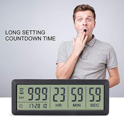 High-End Digital Countdown Days Timer – Side View