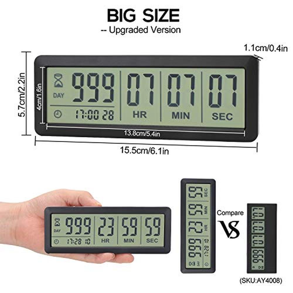 High-End Digital Countdown Days Timer – Close-up Detail
