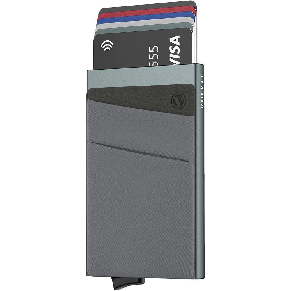 Vulkit Holder: Vulkit Card Holder with Money Pocket Pop-up – Front View