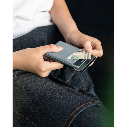 Vulkit Holder: Vulkit Card Holder with Money Pocket Pop-up – In Use