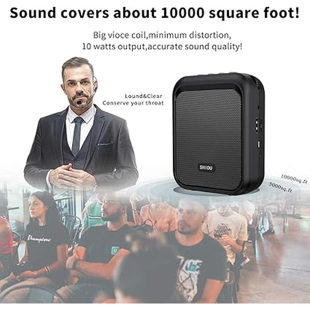 Shidu Voice Amplifier: Shidu Mini Portable Rechargeable – Close-up Detail