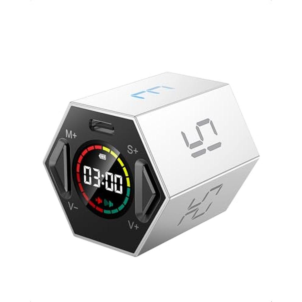 TickTime TK3 Timer: Pomodoro Timer Cube with Custom – Front View