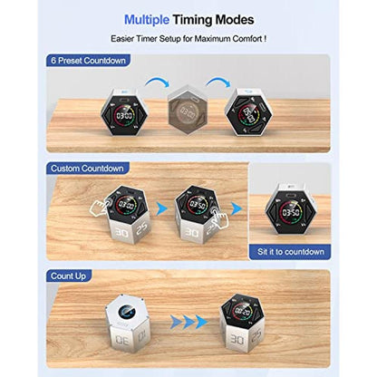 TickTime TK3 Timer: Pomodoro Timer Cube with Custom – Packaging