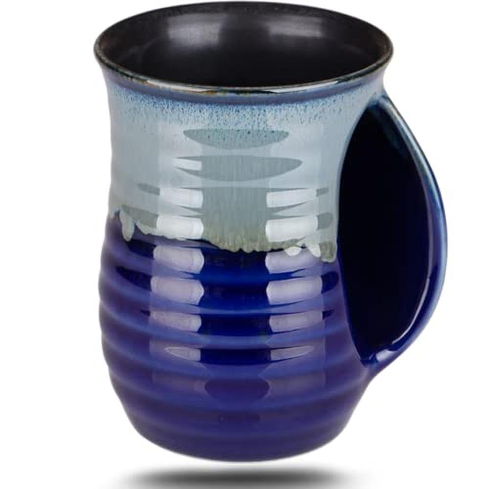 Oojdzoo Hand Warmer Mug: Premium Handmade Pottery – Front View
