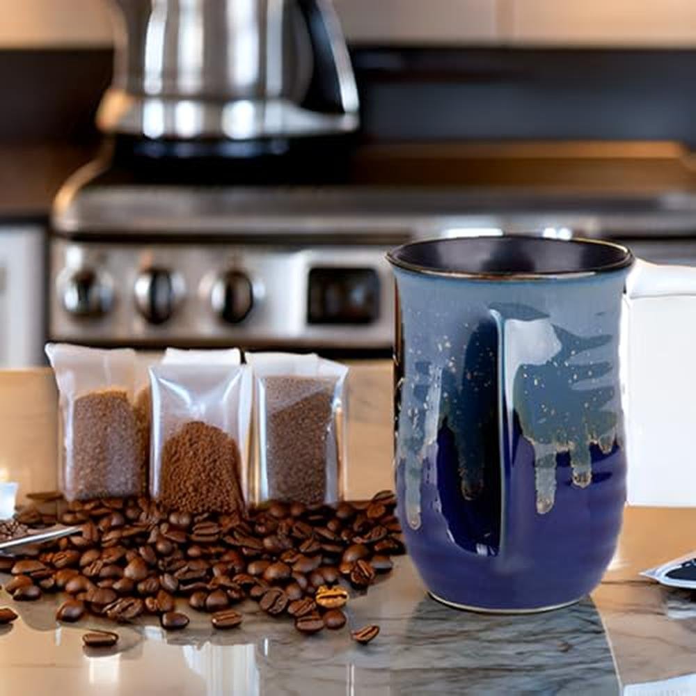 Oojdzoo Hand Warmer Mug: Premium Handmade Pottery – In Use