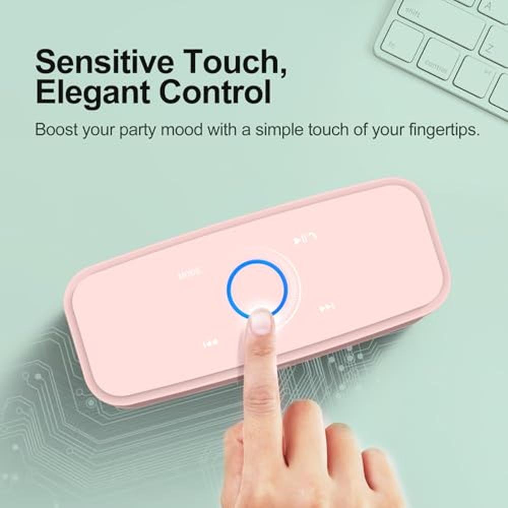 DOSS SoundBox Touch: Wireless Bluetooth Speaker with 12W HD – Close-up Detail