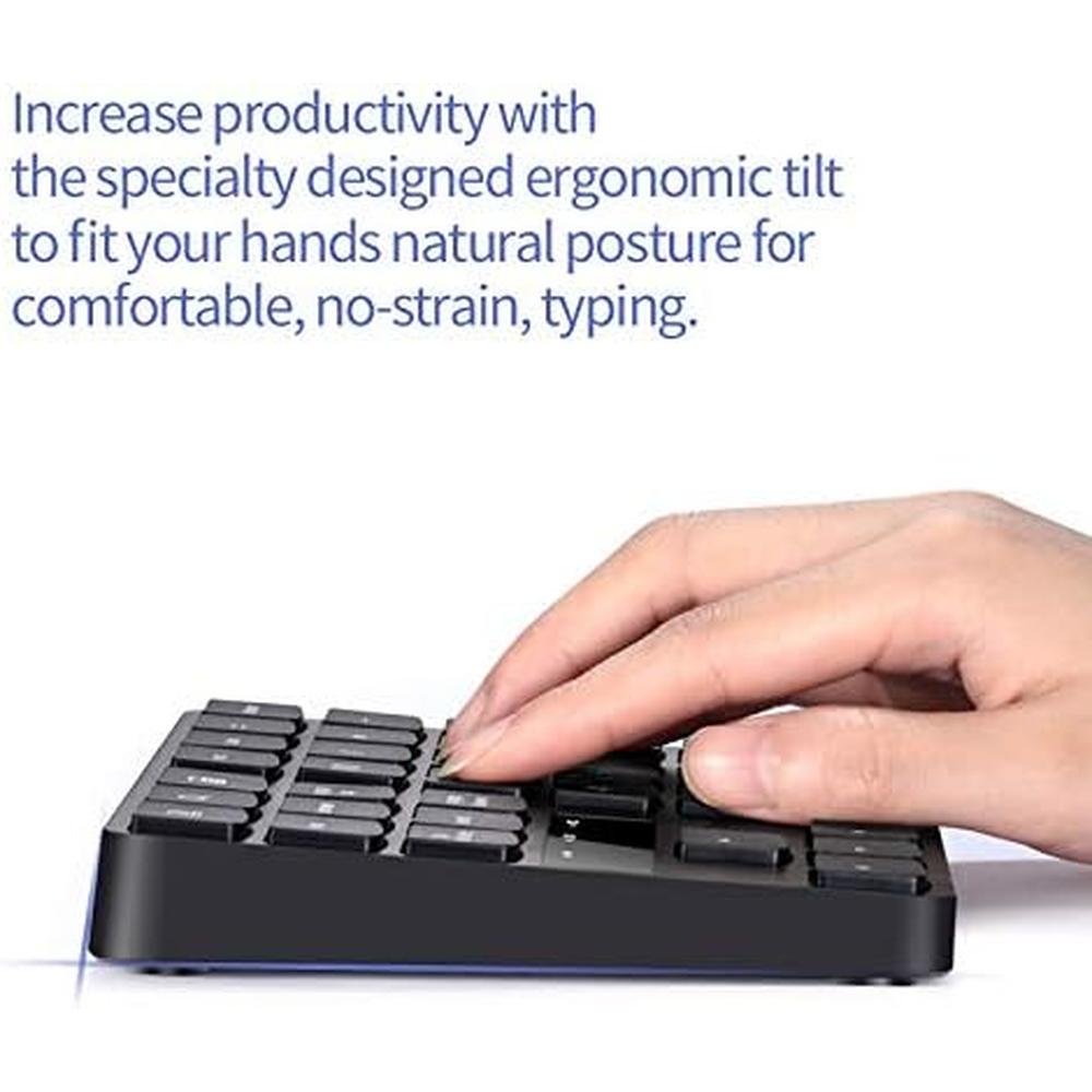 Numeric Keypad: 35 Keys Portable USB Wireless Numeric – In Use