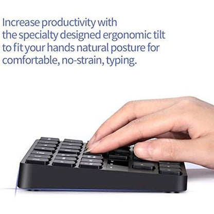 Numeric Keypad: 35 Keys Portable USB Wireless Numeric – In Use