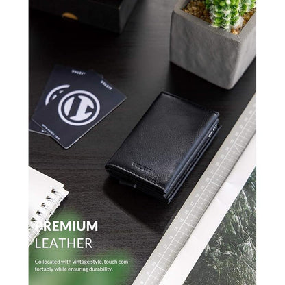 Vulkit Credit Card Holder: VULKIT Leather Bifold Pop-up – Packaging
