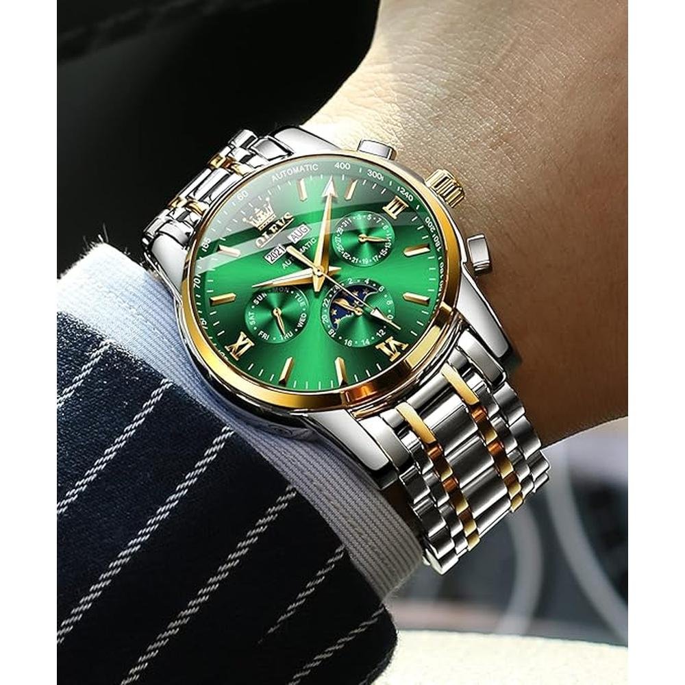 Men Watches: Olevs Automatic Self-Winding Watches for Men – Close-up Detail